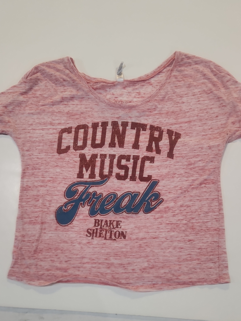 Heather Pink 'Country Music Freak' Short Sleeve Tee
